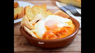 Receta casera de los Huevos a la Manchega Tradicional [upl. by Ellehcear750]