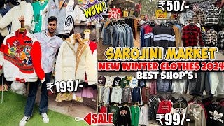 Sarojini Nagar Market Delhi🤯Boys Winter Collection 2024  Sarojini Nagar Market Latest Collection [upl. by Sidnarb]