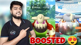 How To Get Boosted Heatran Pokemon In Pokémon Go 2024 viral trending pokegogamer [upl. by Ranit]