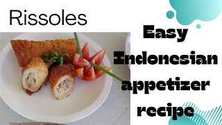 How to make Rissole Indonesian Appetizer [upl. by Ummersen52]