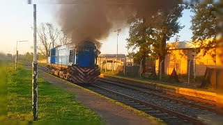 Maniobra de la ALCo RSD35 6473 en  Zarate [upl. by Brackely]