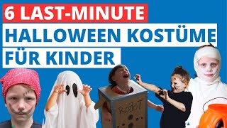 Last Minute Halloween Kostüm für Kinder selber machen [upl. by Aicats]