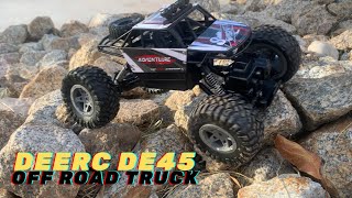 DEERC DE45 RC Car Remote Control Truck Rock Crawler Unbox [upl. by Chilcote]