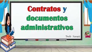 Contratos y documentos administrativos [upl. by Aicena]