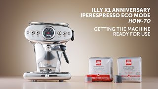 How to get your X1 Anniversary IPERESPRESSO ECO MODE coffee machine up and running [upl. by Eylhsa429]