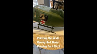 Painting the skids on my flywing fw450v3 [upl. by Apollo]