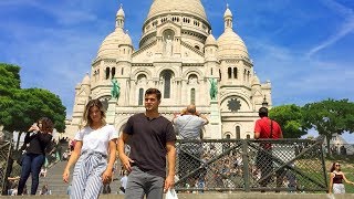 PARIS WALK  SacréCoeur Basilica in Montmartre  France [upl. by Ongun]