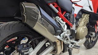 Akrapovic Exhaust Installation on Ducati Multistrada V4 is it Worth the Price [upl. by Stringer]