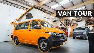 VAN TOUR  3 Amazing new VW Transporter campervans  Jerba Cromarty [upl. by Adnola]