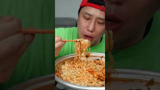 ASMR MUKBANG Eating A LOT OF Spicy Noodles amp Kimchi [upl. by Ahscrop]