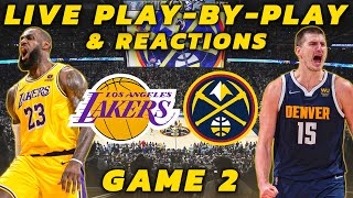 Los Angeles Lakers vs Denver Nuggets  Live PlayByPlay amp Reactions [upl. by Zosima953]