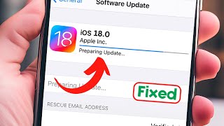 iOS 18 stuck on Preparing update  iOS 18 Beta Preparing for update problem Fixed  IOS 18 [upl. by Laurene]