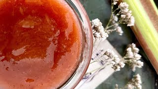 RhabarberMarmelade – das weltbeste Rezept  Rhubarb Jam Recipe [upl. by Tracay]