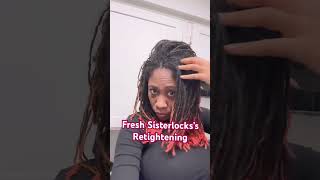 Fresh Sisterlocks Retightening sisterlocksjourney [upl. by Ahser]