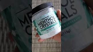 Menthol Crystals Natural Mentha Arvensis Smells Like New Pack of Mint Gum Crystals Are Fun [upl. by Llewxam]