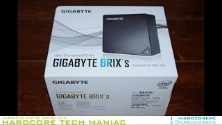 GIGABYTE GB BKi7HA 7500 Kaby Lake BRIX  Best Mini PC with Core i7 7th Generation [upl. by Eniahpets]