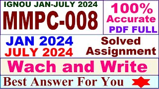 MMPC 008 solved assignment 2024  mmpc 008 solved assignment 20242025  mmpc 008 solved assignment [upl. by Adolphe968]