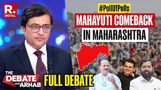 Debate With Arnab Poll of Polls Give Mahayuti Clear Edge In Maharashtra [upl. by Yanahc346]