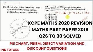 KCPE 2020KCPE PAST PAPERS MATHEMATICSKCPE MATHS 2018 QUESTIONS AND ANSWERSKCPE past papers 2630 [upl. by Jard]