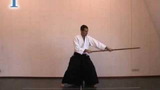 Aikido instruction 13 jo kata [upl. by Eitirahc]