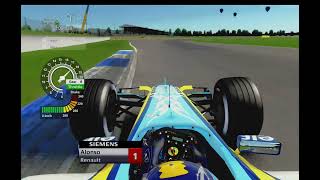 F1 2005 Silverstone Insane Hot lap with Fernando Alonso in Assetto Corsa with Telemetry f1 cars [upl. by Tnairb]