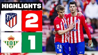 ATLÉTICO DE MADRID 2  1 REAL BETIS  RESUMEN LALIGA EA SPORTS [upl. by Assedo2]