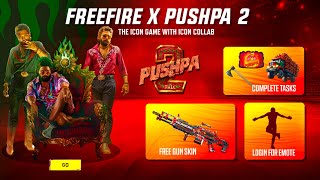 Free Fire x Pushpa 2 Event 🥳🤯  free fire new event  Ff New Event Upcoming events in free fire [upl. by Mcgray181]