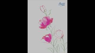 Easy watercolor paintings with Adobe Fresco [upl. by Llatsyrc]