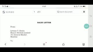 Sales Claims and Adjustment letter [upl. by Ahcilef515]