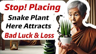 STOP Wealth amp Money Blockages with Correct Snake Plant Placement  Buddhist Energy Teachings [upl. by Ydna]