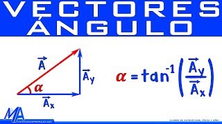 Ángulo de un vector conociendo sus componentes rectangulares [upl. by Oelc]