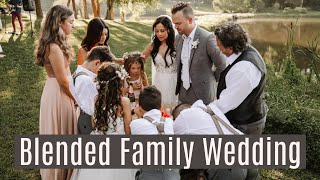 BLENDED FAMILY WEDDING TEASER  Remarriage Step Family Big Family Wedding Video [upl. by Behah]