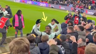 Axel Disasi jumped towards fans during Chelseas Goal Celebration vs Crystal palace [upl. by Litch]