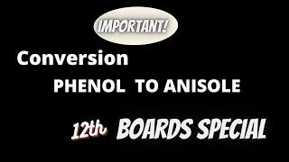 Phenol to anisole phenol to anisole conversion conversion phenol to anisole organic chemistry [upl. by Gellman]