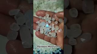 Rainbow moonstone😱 moonstone shortsfeed shorts [upl. by Lleihsad710]