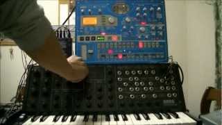 【カノン】CANON automatic play on KORG MS20 amp ELECTRIBE EMX [upl. by Eseilanna223]