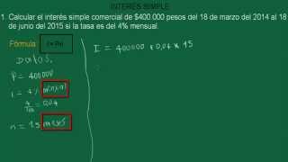 INTERÉS SIMPLE EJERCICIO 8  EJERCICIOS RESUELTOS [upl. by Dirgis721]