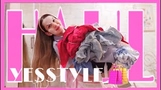 MEGA HAUL YESSTYLE Haine și cosmetice coreene 🛍️ [upl. by Annirtak170]