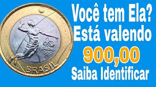 Moedas da Olimpíada Voleibol Valendo 900 Reais Valor de Catálogo [upl. by Irakab]