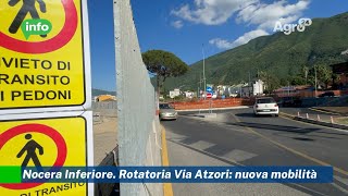 Nocera Inferiore Rotatoria Via Atzori nuova mobilità [upl. by Weirick]