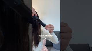 Comment réaliser une boucle au lisseur facilement  La réponse en vidéo ave ghd chronos hair [upl. by Ansilma]