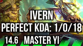 IVERN vs MASTER YI JNG  1018 700 games  KR Master  146 [upl. by Ennahs448]