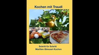 Kochen mit Traudl  MarillenStreuselKuchen Die Kurzform dieses leckeren Rezeptes aus der Wachau [upl. by Acirret]