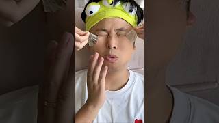 Eat aloe vera jelly with challenge skincare by star shining facial mask day15 asmr candy skincare [upl. by Rustie]