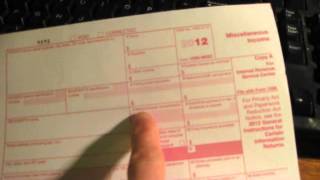 How to fill out an IRS 1099MISC Tax Form [upl. by Eenal]