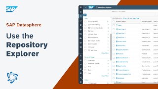 Use the Repository Explorer SAP Datasphere [upl. by Minabe771]