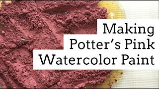 Relax  Making Handmade Watercolor Paints  Potters Pink [upl. by Hinze]