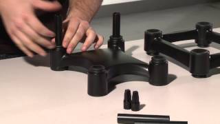 How To Assemble IsoAcoustics ISOL8R Stands for Speakers and Studio Monitors [upl. by Yssor]