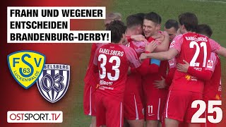 Frahn und Wegener entscheiden BrandenburgDerby Luckenwalde  Babelsberg  Regionalliga Nordost [upl. by Dnaleel571]