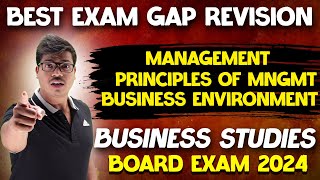 Business studies Best Exam Gap Revision  Chapter 1 to 3  class 12 Business studies Board exam 2024 [upl. by Nawed]